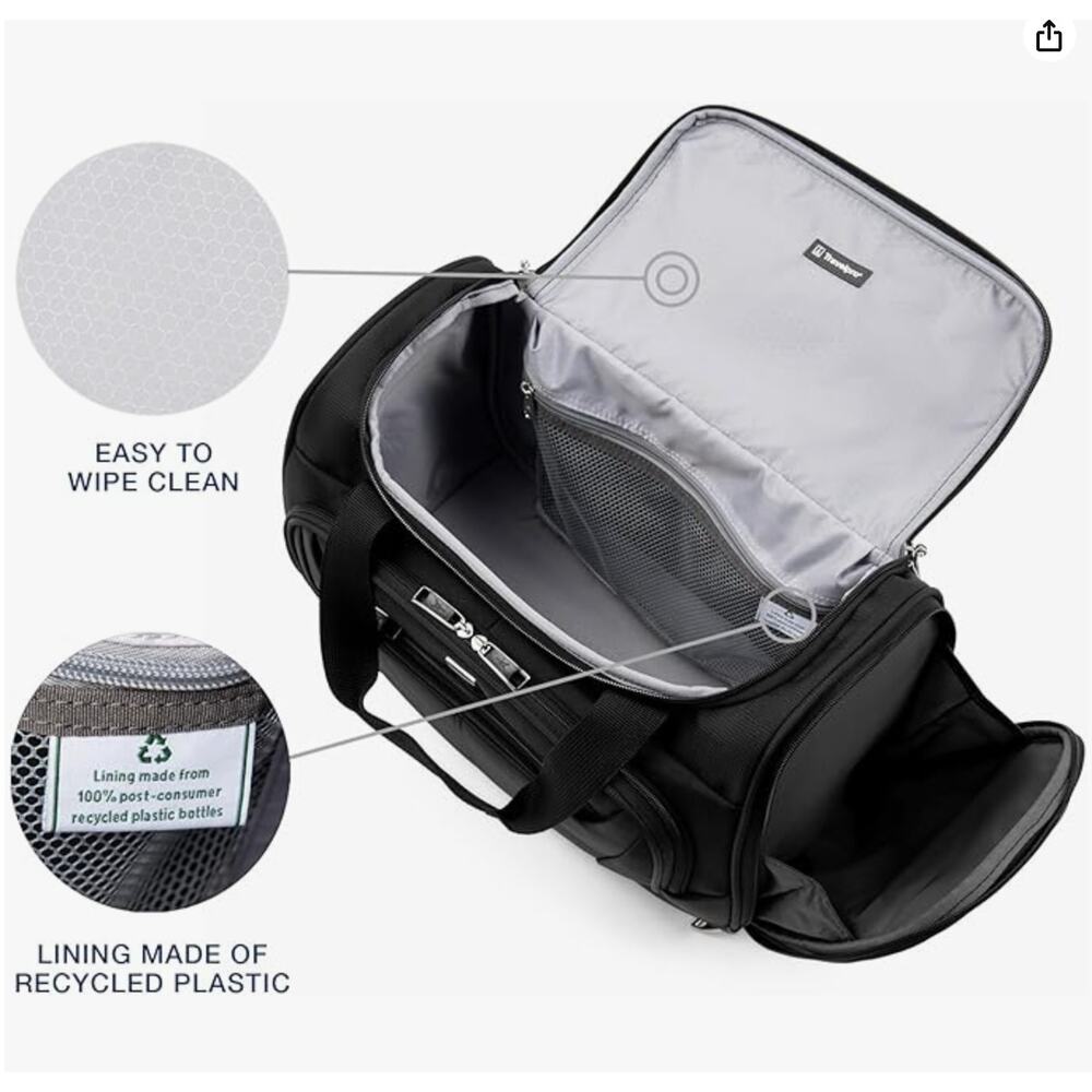 Travelpro Maxlite 5 Softside Lightweight Underseat Carry-On Travel Tote- Black - Picture 2 of 5